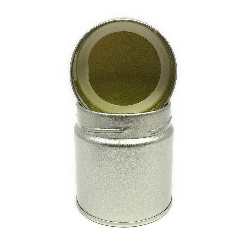 Matcha Tea Can, Silver Screw Top - tokinari.live