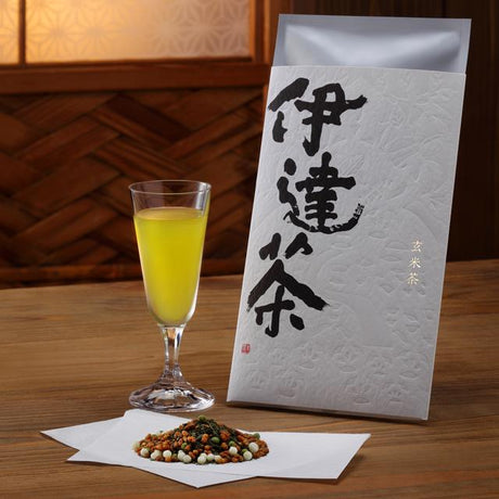 Monoucha Genmaicha 'Tsukihime', Ishinomaki Brown Rice Tea. Kashima Tea Garden & Yabe-en Tea Shop. - tokinari.live