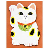Muromachi Printing: Manekineko Cat Postcard - tokinari.live