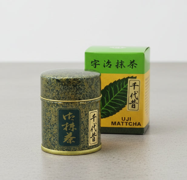 Nishide: Uji Matcha Chiyo Mukashi 千代昔 宇治抹茶, Stone mill ground, Standard Ceremonial Grade 40g - tokinari.live