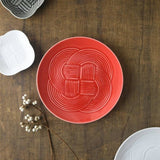 Oda Pottery: Dessert Plate Red (19 cm) - tokinari.live