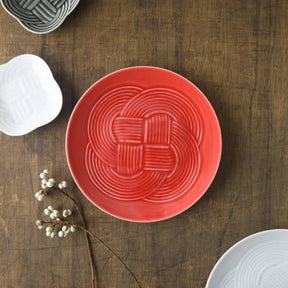 Oda Pottery: Dessert Plate Red (19 cm) - tokinari.live
