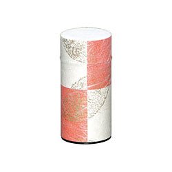 Okumura Seikan: Tea Can, Washi Paper - Gold leaf crimson　讃香　朱 - tokinari.live