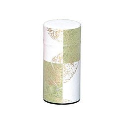Okumura Seikan: Tea Can, Washi Paper - Gold leaf spring green　讃香　若葉 - tokinari.live
