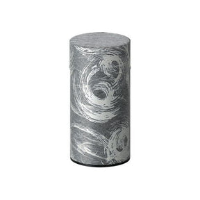 Okumura Seikan: Tea Can, Washi Paper - Nankyo Black Silver 南郷 黒銀 - tokinari.live