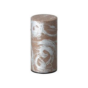 Okumura Seikan: Tea Can, Washi Paper - Nankyo Brown Silver 南郷 茶銀 - tokinari.live