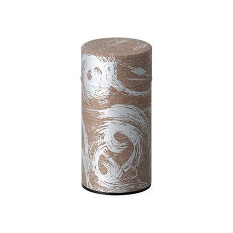 Okumura Seikan: Tea Can, Washi Paper - Nankyo Brown Silver 南郷 茶銀 - tokinari.live