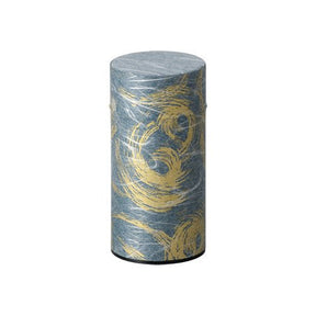 Okumura Seikan: Tea Can, Washi Paper - Nankyo Navy Gold 南郷 紺金 - tokinari.live