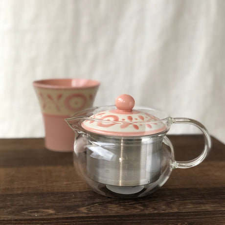 Saikai Ceramics: Gaeden, Tea Cup, Baby Pink - tokinari.live
