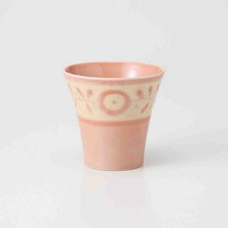 Saikai Ceramics: Gaeden, Tea Cup, Baby Pink - tokinari.live