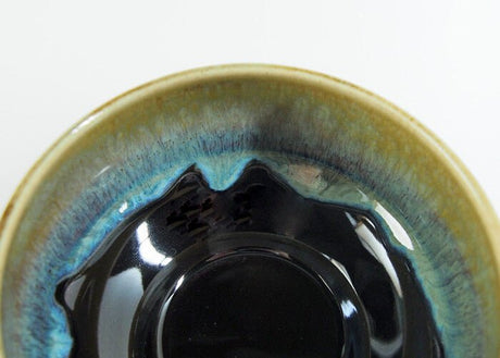 Saikai Ceramics: Hakuwan - Jatenmoku, Porcelain Matcha Bowl with Gift Box - tokinari.live