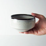 Saikai Ceramics: Hakuwan - Shiroyuzu, White Yuzu Porcelain Matcha Bowl with Gift Box - tokinari.live