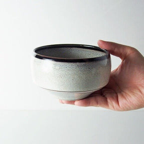 Saikai Ceramics: Hakuwan - Shiroyuzu, White Yuzu Porcelain Matcha Bowl with Gift Box - tokinari.live