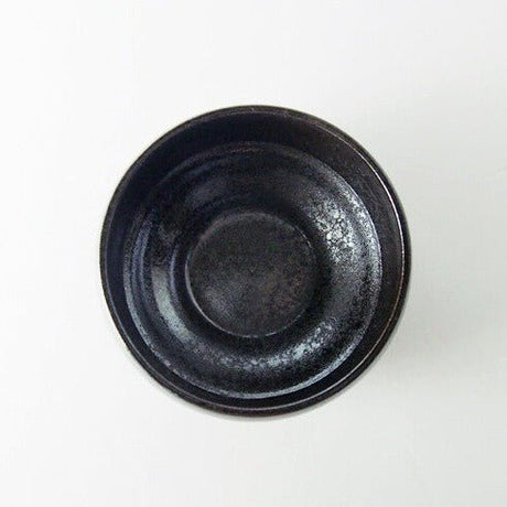 Saikai Ceramics: Hakuwan - Wabikuro, Black Porcelain Matcha Bowl with Gift Box - tokinari.live