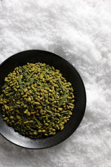 Seikoen Tea Factory: Snow-Aged Yukimuro Genmaicha with Matcha 雪室こめ茶 - tokinari.live