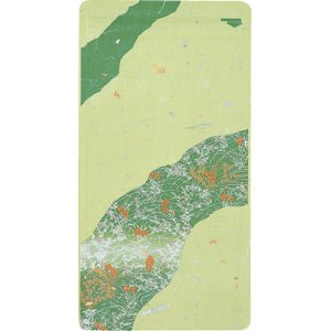 Seiwa 10413: Resealable bag (Japanese washi paper, green, flat, 120 x 230 mm) - tokinari.live
