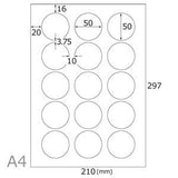Seiwa - Inkjet Printable Washi Paper Labels - tokinari.live