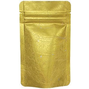 Seiwa: Resealable stand bag (gold Japanese washi paper, 6 sizes) - tokinari.live