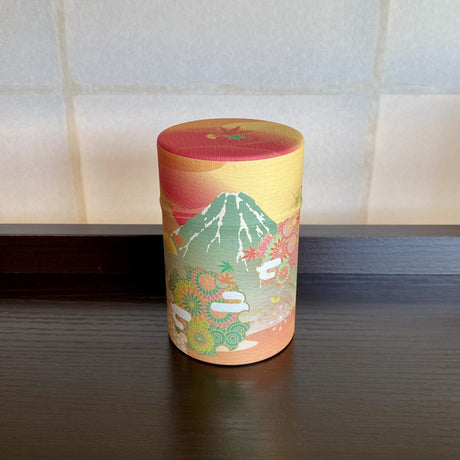 Shizucan: Mt. Fuji Series Washi Tea Canister - tokinari.live