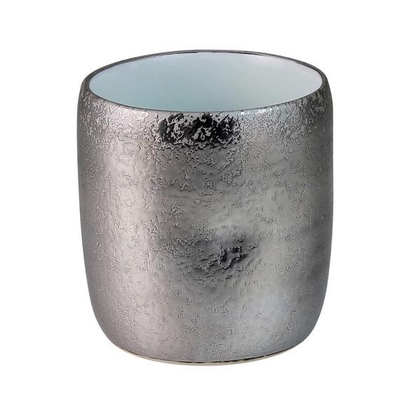 Touetsugama Aritayaki Dimple Rock Cup - Ibushi Silver - White いぶし銀内白マット　えくぼロックカップ - tokinari.live