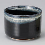 Yamaki Ikai M1412: Black Minoyaki Tenmoku Matcha Tea Bowl - tokinari.live