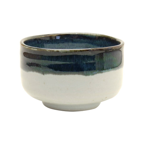 Yamaki Ikai M2034: Toho Blue Yohen Matcha Tea Bowl 唐峰紺窯変抹茶碗 - tokinari.live