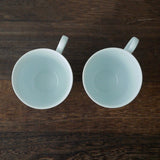 Yamani - Miyama Tableware: Blue Ink White Paired Mugs - tokinari.live