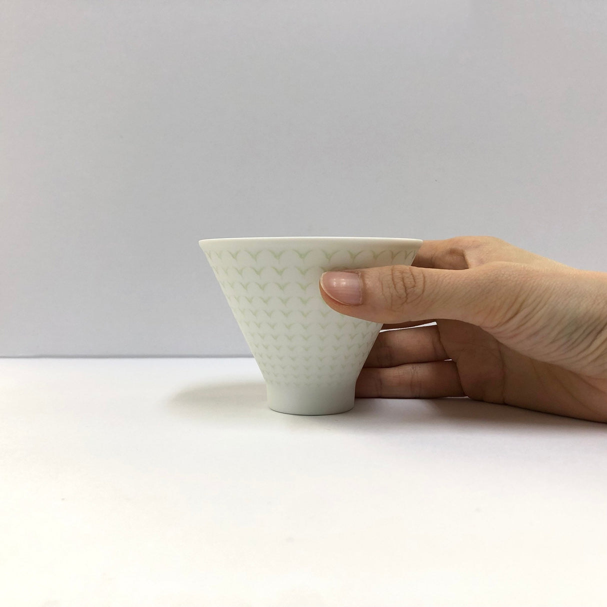 Yamani - Miyama Tableware: Chahaku Morning Glory Tea Cup - Gyokuro Green - tokinari.live