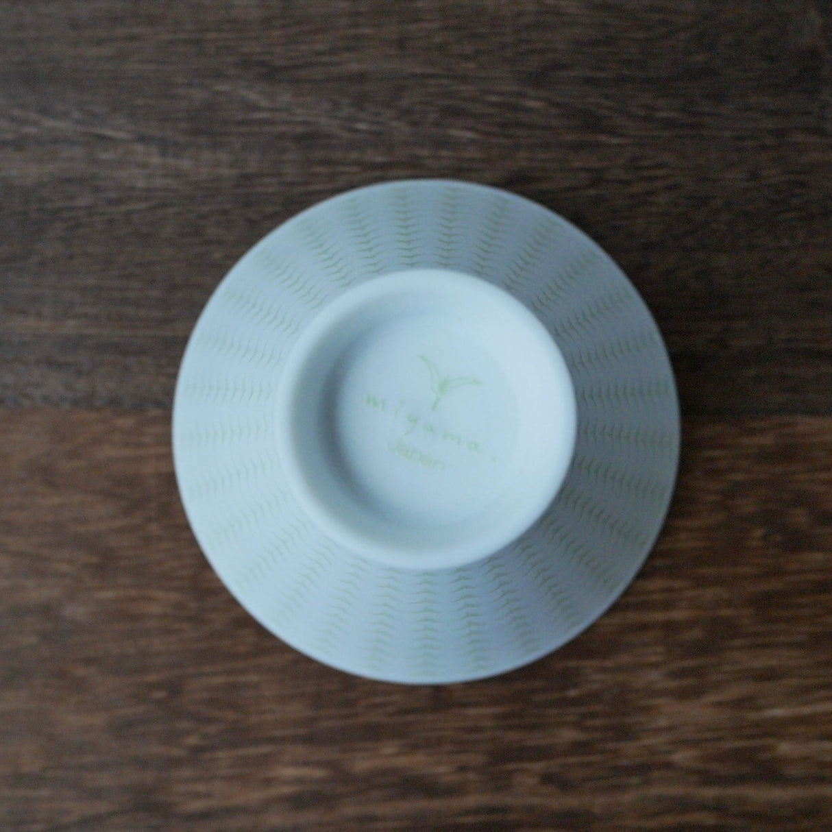 Yamani - Miyama Tableware: Chahaku Morning Glory Tea Cup - Gyokuro Green - tokinari.live