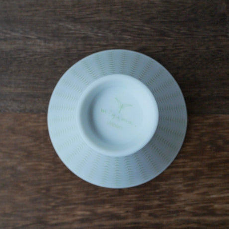 Yamani - Miyama Tableware: Chahaku Morning Glory Tea Cup - Gyokuro Green - tokinari.live