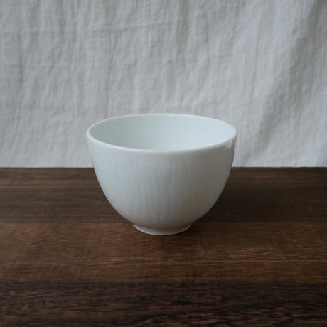 Yamani - Miyama Tableware: "Crease" Matcha Bowl Oribe Green - tokinari.live