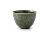 Yamani - Miyama Tableware: "Crease" Matcha Bowl Snow White - tokinari.live