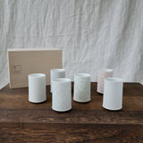 Yamani - Miyama Tableware: Sasasa Guinomi Shot Glass 6-Piece Set with Wooden Gift Box - tokinari.live