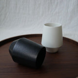 Yamani - Yamatsu Gifu: Minimalist Frustum Yunomi Tumbler, Black - tokinari.live