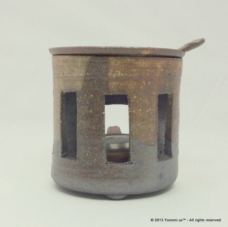Yamatane sa3903: Tokoname Tea Incense Burner (Chakouro), Stripe - tokinari.live