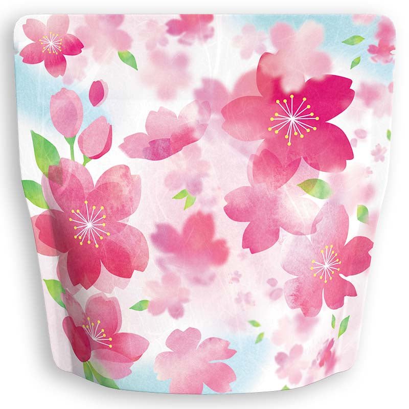 Yoshimura Pack 10130 Resealable Washi Paper Bag Sakura Blossoms Falling 雲竜ｱﾙﾐﾁｬｯｸ付ｽﾀﾝﾄﾞ袋 桜散る - tokinari.live
