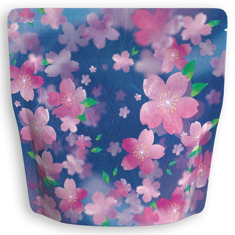 Yoshimura Pack 10131 Resealable Washi Paper Bag Sakura In The Dark 夜桜 - tokinari.live