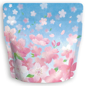 Yoshimura Pack 10132 Resealable Washi Paper Bag Sakura Blue Sky 雲竜ｱﾙﾐﾁｬｯｸ付ｽﾀﾝﾄﾞ袋 桜舞う - tokinari.live