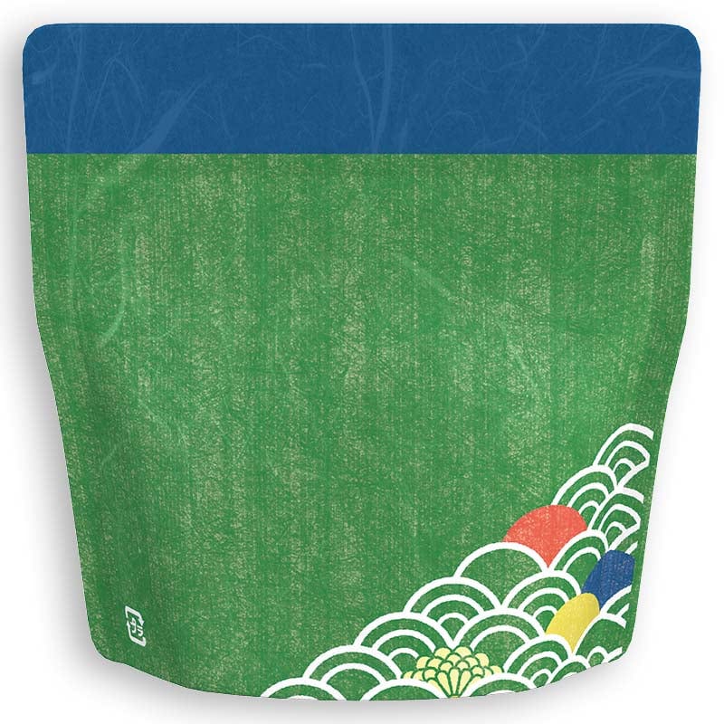 Yoshimura Pack 10155 Resealable Washi Paper Bag Wave 青海波柄 - tokinari.live