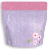 Yoshimura Pack 10157 Resealable Washi Paper Bag Sakura In Purple 桜の花柄 - tokinari.live