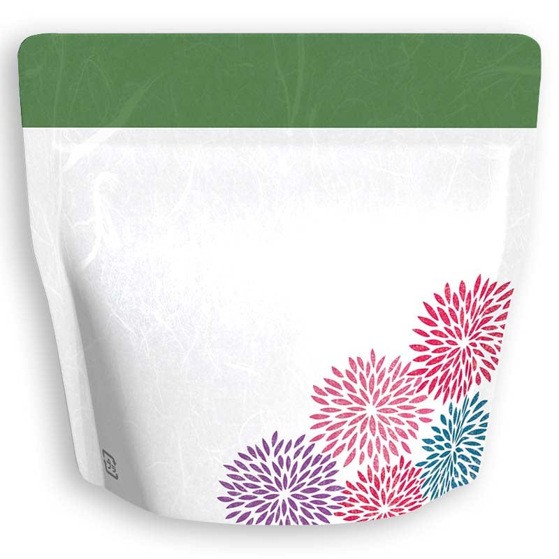 Yoshimura Pack 1313 Resealable Washi Paper Bag Mujina Chrysanthemum むじな菊 - tokinari.live