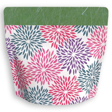 Yoshimura Pack 1313 Resealable Washi Paper Bag Mujina Chrysanthemum むじな菊 - tokinari.live