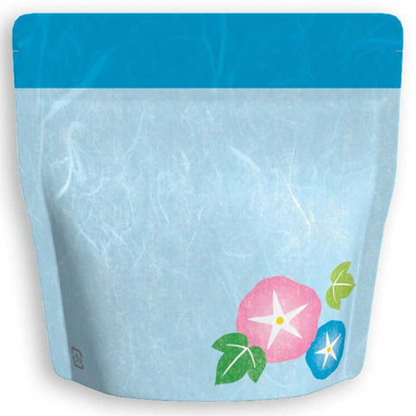 Yoshimura Pack 1369 Resealable Washi Paper Bag Morning Glory 朝顔 - tokinari.live
