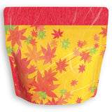 Yoshimura Pack 1373 Resealable Washi Paper Bag Red Leaves もみじ - tokinari.live