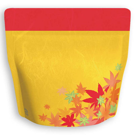 Yoshimura Pack 1373 Resealable Washi Paper Bag Red Leaves もみじ - tokinari.live