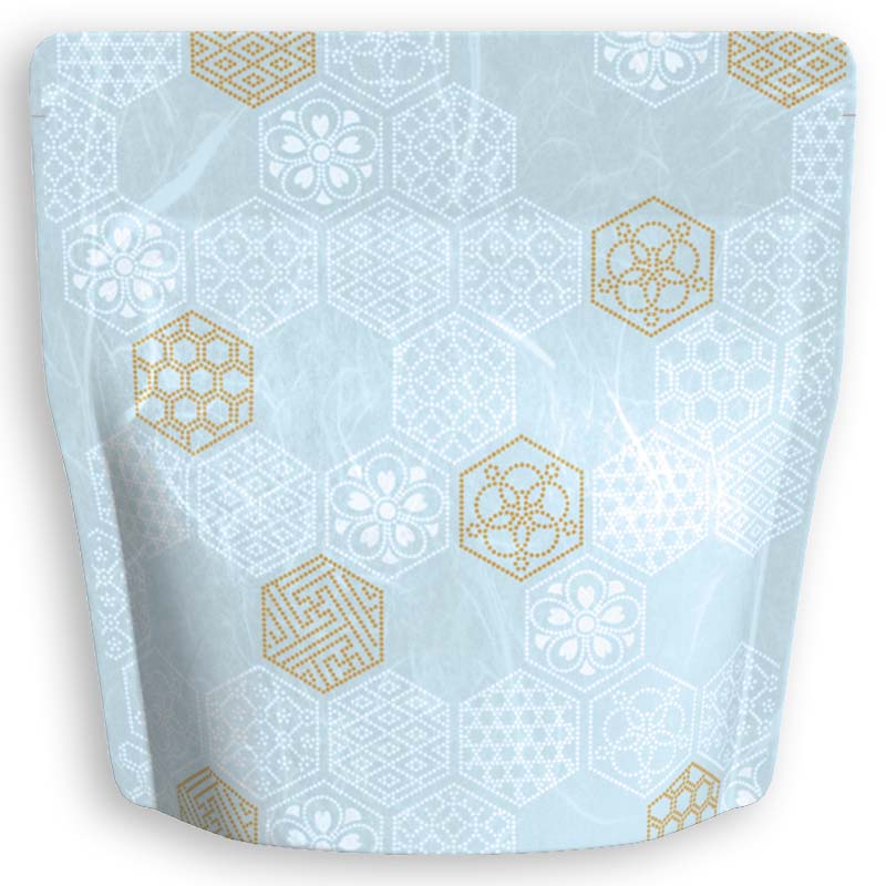 Yoshimura Pack 1385 Resealable Washi Paper Bag Turtle Shell 亀甲 - tokinari.live