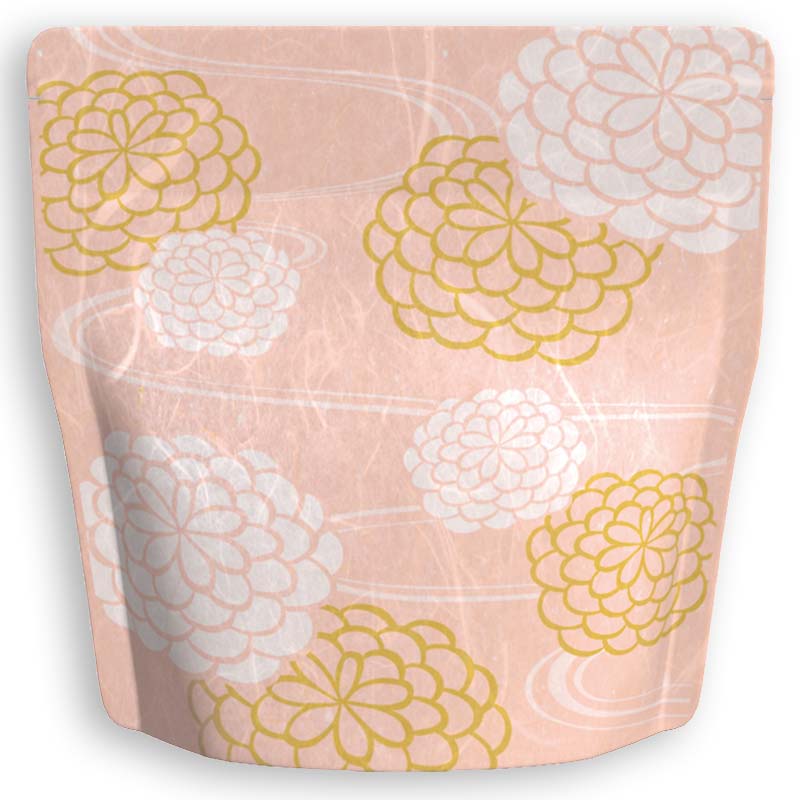 Yoshimura Pack 1397 Resealable Washi Paper Bag Temari Chrysanthemum 手鞠菊 - tokinari.live