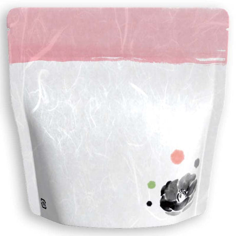 Yoshimura Pack 1404 Resealable Washi Paper Bag Calligraphy Tsubaki 筆もよう椿 - tokinari.live