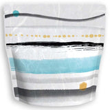 Yoshimura Pack 1405 Resealable Washi Paper Bag Calligraphy Sea 筆もよう海 - tokinari.live