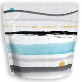 Yoshimura Pack 1405 Resealable Washi Paper Bag Calligraphy Sea 筆もよう海 - tokinari.live